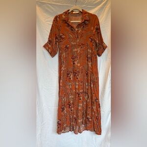 Floral Natural Life Orange Rebecca Dress